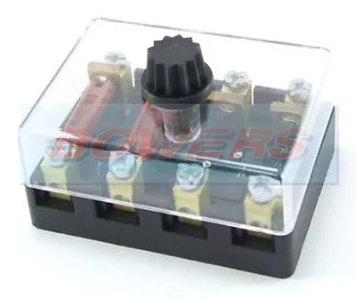 £9.95 • Buy 6v 12v 24v Volt 4 Way Ceramic Torpedo Continental Fuse Box Holder Classic Car