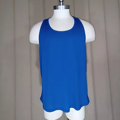 Athlio Shirt Mens Extra Large Blue Tank Top Racerback Athletic Active Cool • $7.49