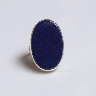 Dazzling Lapis Lazuli Gemstone 925 Sterling Silver Handmade Ring All Size S-42 • $16.69