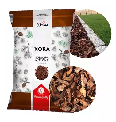 Wooden Bark Chips Garden Wood Chippings Mulch Landscaping Clean 80L Bag • £14.99