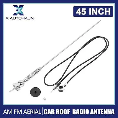 45 Inch Universal Roof Radio Antenna AM FM Aerial For Car Vehicle Black 1 Pcs • $27.29