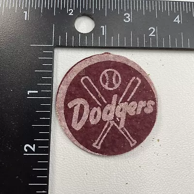 Vintage Circa 1950s BROOKLYN DODGERS Reddish Felt Patch (As-Is-Off-Center) 00PM • $8.49