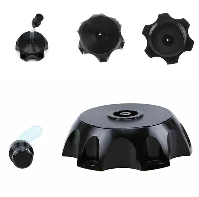 Black CNC Gas Fuel Tank Cap Cover Breather Pipe Hose For Motorcycle Modified • $13.42