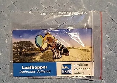 RSPB LEAFHOPPER SPECIAL MVFN Charity Pin Badge DUNGENESS • £10