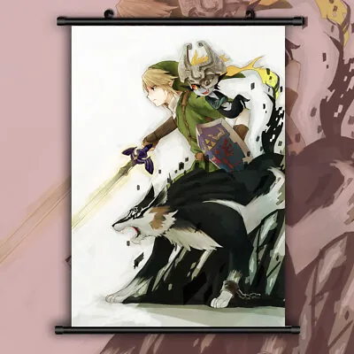 The Legend Of Zelda No Densetsu Ocarina Anime Wall Poster Scroll Room Decor  • $9.99