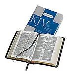 KJV Cameo Reference Bible With Apocrypha Black Calfskin Leather Red-letter Te… • £75.79