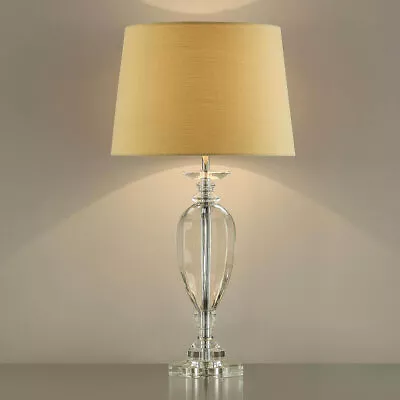 £69.99 • Buy Laura Ashley Bethany Table Side Lamp Décor Base Clear Glass RRP £130