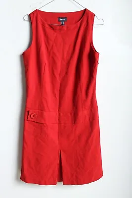 Mexx Womens Sleeveless Shift Dress - Red - Size 12 (f30) • £4.99