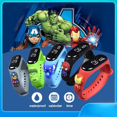 $9.75 • Buy Electronic Kids Digital Smart Watch Cartoon Waterproof Sports Wristwatch Gift AU