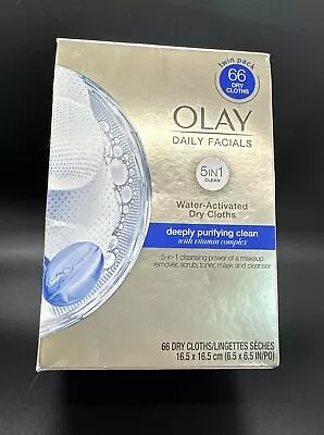 Olay Deeply Purifying Clean Water-Activated Dry Cloths (Pack Of 66) • $9.95