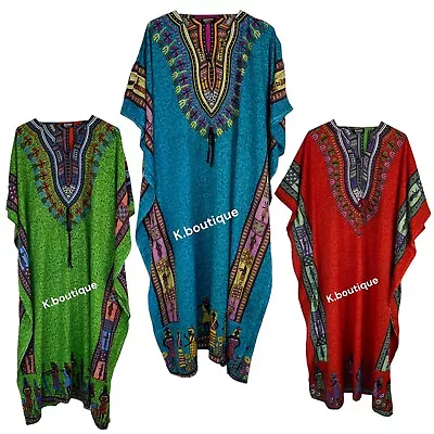 £7.99 • Buy New Womens Long Maxi Kaftan Dress Summer Dashiki African Beach Cover