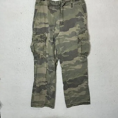 Vtg Mossimo Supply Co Cargo Pants Camo Womens Sz 34/30 *missing Button • $10