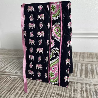 Vera Bradley Paperback Book Cover Ribbon Bookmark Pink Elephant NWT • $19