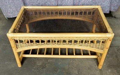 £10 • Buy Vintage Bamboo Coffee Table In VGC ~31  Wide
