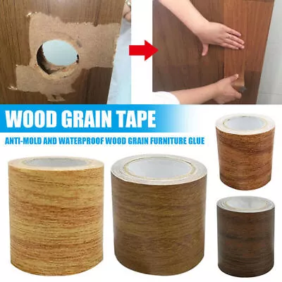 1PCS Roll Realistic Woodgrain Repair Adhensive Duct Tape For Home Furniture Care • $9