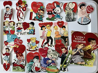 Vintage Lot Of 15+ Valentine's! | 50s 60s 70s • $9.99