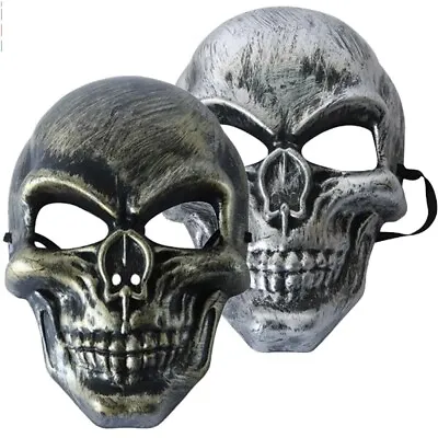 Skull Face Mask Skeleton Warrior Cosplay Masquerade Halloween Party Costume Uk • £4.99