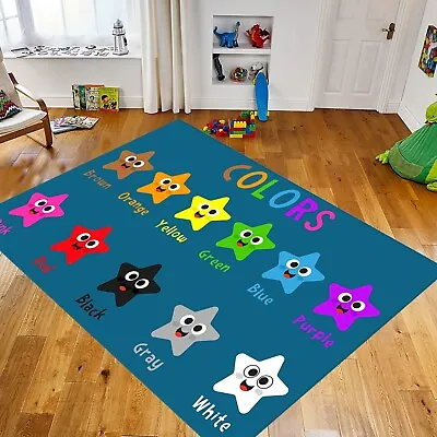 Educational RugsColors RugFor Kids RugFor Kids Room RugFor Kindergarten Rug • $12.35