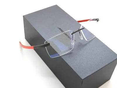 McLaren Super Series MLSUPO25 C02 Matte Gunmetal-Orange Rimless 54mm Eyeglasses • $213.74