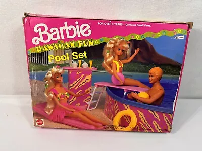 Barbie Hawaiian Fun Pool Set Vintage Complete • $14.99