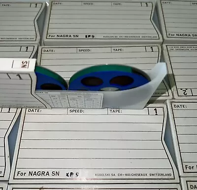 Nagra Mini Reel To Reel Tapes With Case For Use With SN SNST Recorders • £85.16