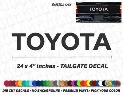 TOYOTA TAILGATE Vinyl Decal Sticker Emblem Logo Graphic PICK COLOR - USA SELLER • $13.25