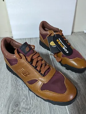 New Balance Rainier Low Glazed Ginger Brown Leather Hiking Trail Shoes 13 Vibram • $79.99