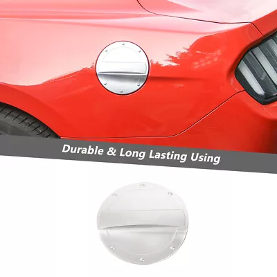 Exterior Gas Cap Fuel Filler Door Cover Trim Decor For Ford Mustang 2015+Silver  • $13.99