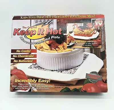 Microwaveable Hot Plate The Original Keep It Hot  As Seen On TV By Telebrands • $9.50