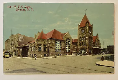 Vintage Postcard N.Y.C. Depot Syracuse New York • $6.99