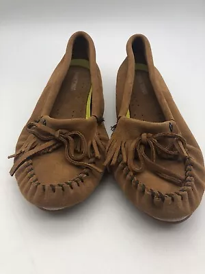 Minnetonka Women's Kilty Plus Brown Moccasins Size 10 New Without Box • $19