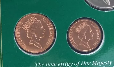 1985 1 Cent And 2 Cent Specimen Coins From Mint Set UNC - Spotting • $5.25