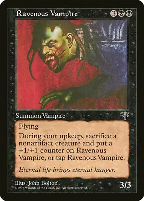 Ravenous Vampire | MtG Magic Mirage | English | Near Mint-Mint (NM-M) • $1.19