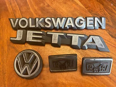 VW Volkswagen Jetta & Wolfsburg Crest Emblems Logo Badges Decals  MI W. Germany • $30