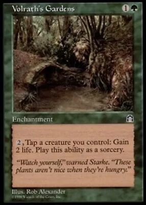 4x MTG Volrath's Gardens NM-Mint English Stronghold • $2.70