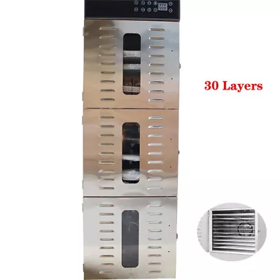 $1399.66 • Buy Commercial 30 Layers Stainless Fruit Vegetable Drying Machine 110V Digital New