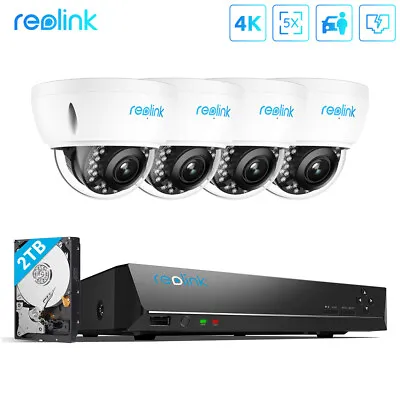 Reolink 8CH 4K NVR POE Security IP Camera System Audio AI Motion Outdoor 2TB HDD • $378.39