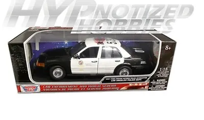 Motormax 1:18 2001 Ford Crown Victoria Interceptor Lapd Die-cast 73539 • $38.90