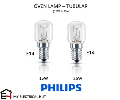 15W 25W Oven Lamp Cooker Light Bulb SES E14 Applicance Lamp Philips 300 Degree • £11.99