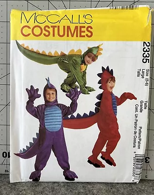 McCalls #2335 Dinosaur Child’s Costume Sewing Pattern UCFF Sz 5-6 • $4.95