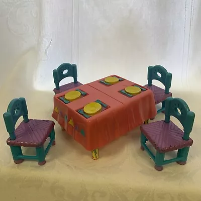 Kitchen Furniture - Dora The Explorer - 2003 Mattel Talking Dollhouse Acc. • $10