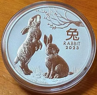 2023 YEAR Of The RABBIT..1 KILO SILVER LUNAR BULLION ISSUE..SERIES III..AS NEW. • $1799