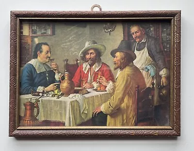 VINTAGE KING LIQUOR COMPANY FRAMED ART PRINT 8”x6” PIRATE CIGAR LIQUOR DECOR • $10