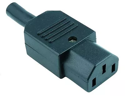 IEC Straight Female Inline Socket Connector Rewireable Kettle Lead Cable C13 • £3.59