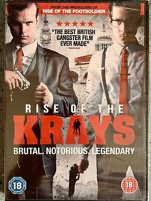 Rise Of The Krays (DVD 2015) Kevin Leslie Cert 18 R2 New Sealed 🆕🌹 • £1.20