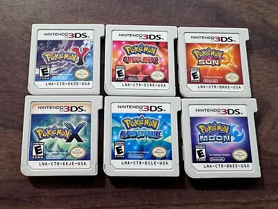 Pokemon Omega Ruby + Alpha Sapphire + X + Y + Moon + Sun (Nintendo 3DS LOT) • $199.95