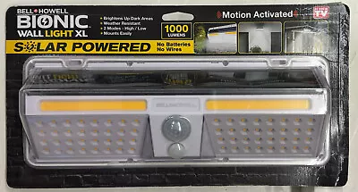 Bell & Howell Bionic WallLight Solar Powered Motion Activated (8575ENL) • $29.99