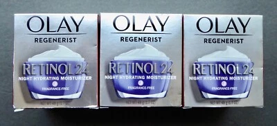 $73.78 • Buy 3 PK Olay Regenerist Retinol 24 Night +Peptide Night Hydrating Moisturizer 1.7oz