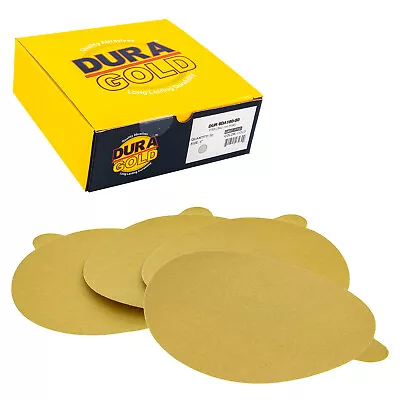 150 Grit 6  Gold PSA Self Adhesive Sanding Discs For DA Sanders - Box Of 50 • $19.99
