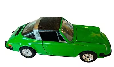 Porsche 911S Mebetoys Mebe Toys 1/25 Scale Green Diecast Italy Model Car Vtg AL2 • $55.99